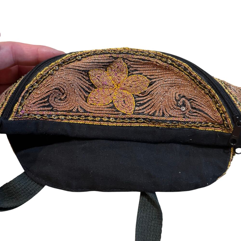 Singha Lion Thai Folklore Beaded Fanny Pack BOHO Handmade - Made in Thailand - Picture 6 of 9